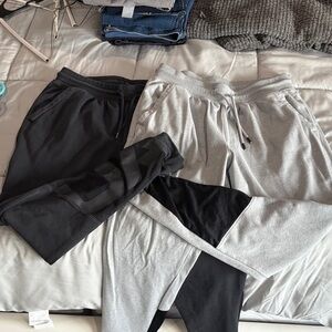 Under Armour Black and Gray Joggers (2 pairs)